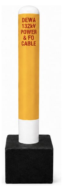 Yellow route markers