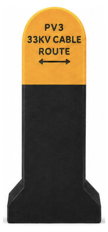 Concrete route markers